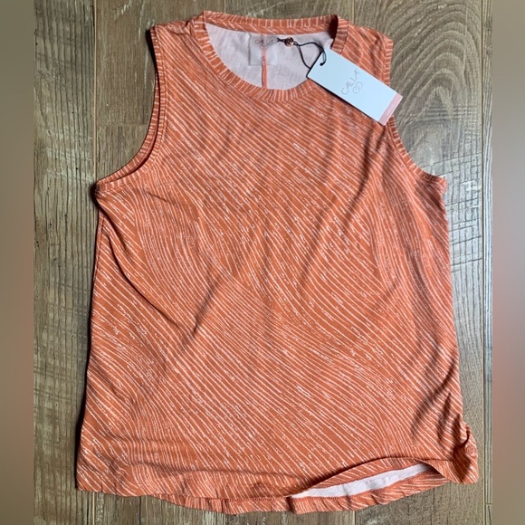 CALIA by Carrie Underwood Orange Ribbed Tank Top - Picture 1 of 3